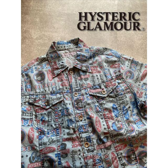 HYSTERIC GLAMOUR ヴィンテージ シャツF着丈65㎝身幅50㎝デニム風