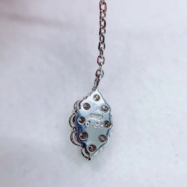 ★0.44ct★✨マーキースダイヤモンドK18WG揺れるピアス イヤリング