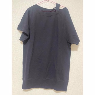 エモダ(EMODA)のEMODA ワンショル　ブラックTシャツ(Tシャツ(半袖/袖なし))