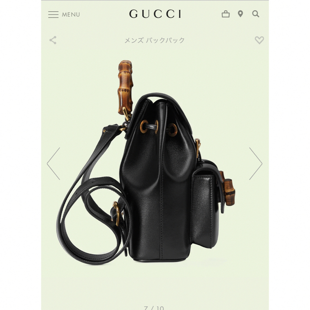 Gucci(グッチ)のGUCCI バンブーバックパック レディースのバッグ(リュック/バックパック)の商品写真