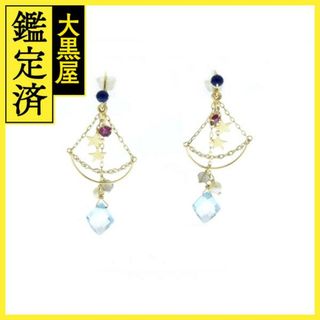 ノンブランドジュエリー　ピアス　フック　K18　K10　マルチカラー【437】(ピアス)
