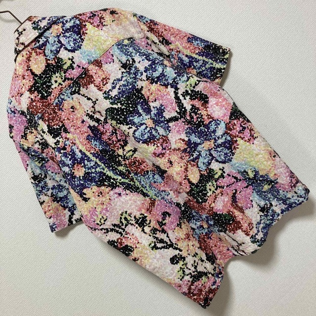 ZARA(ザラ)の良品■ZARA ザラ■フローラル 花柄 デニム オーバーシャツジャケット S メンズのトップス(シャツ)の商品写真