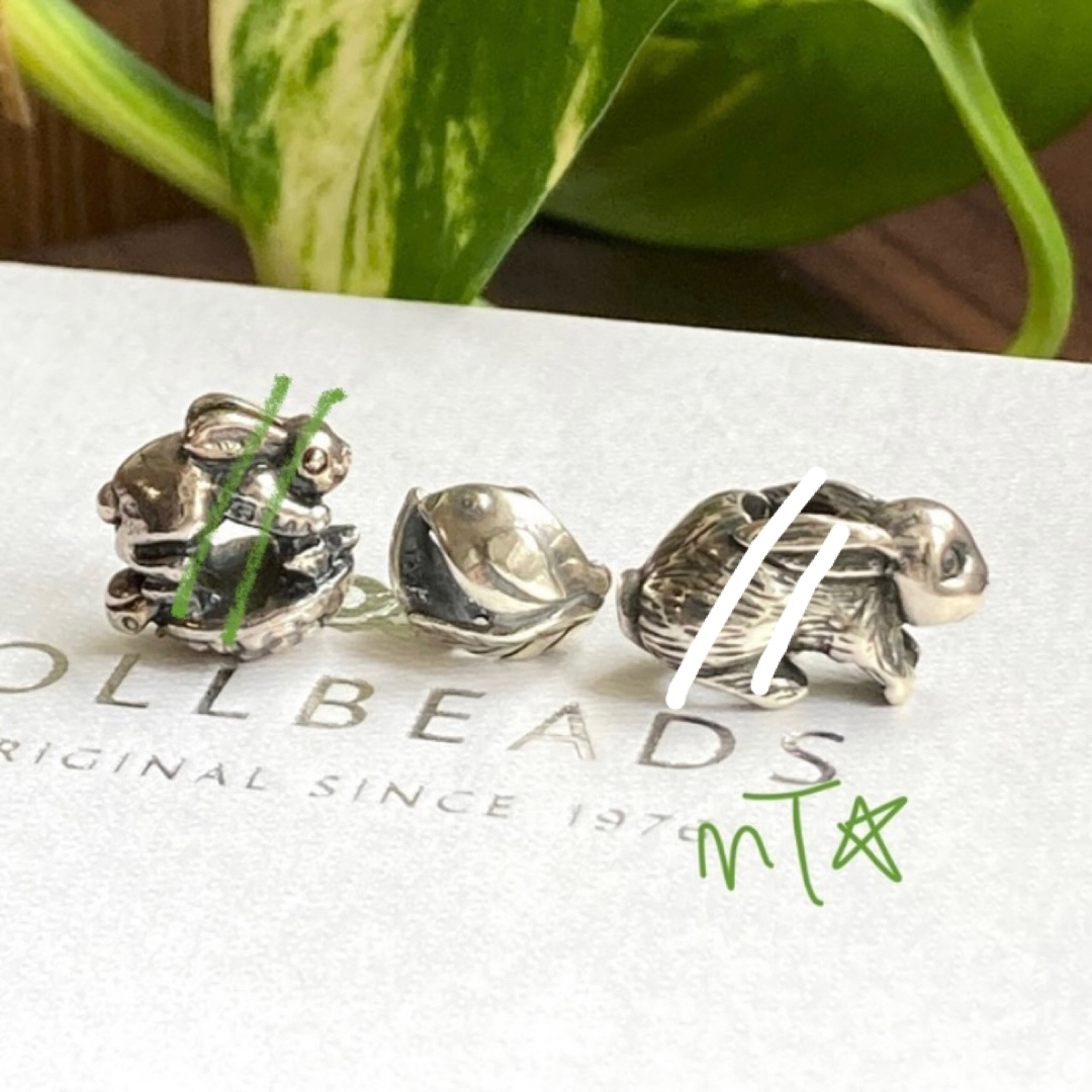 Trollbeads 鳥さん葉っぱ デパーチャー チャーム レディースのアクセサリー(チャーム)の商品写真