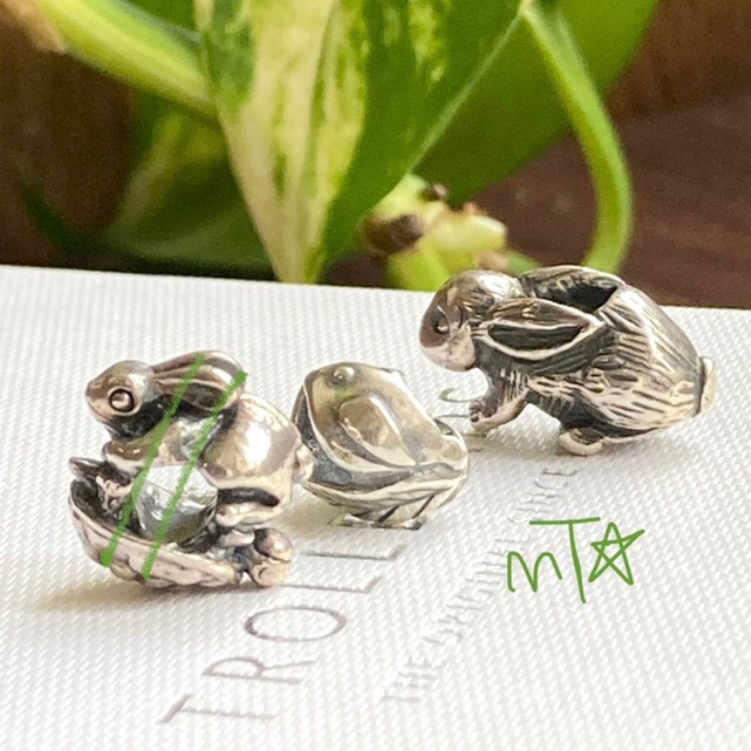 Trollbeads 鳥さん葉っぱ デパーチャー チャーム レディースのアクセサリー(チャーム)の商品写真