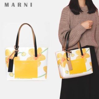 マルニ(Marni)の新品✨特価✨ MARNI ORCHIDSプリント PVC EWショッピングバッグ(トートバッグ)