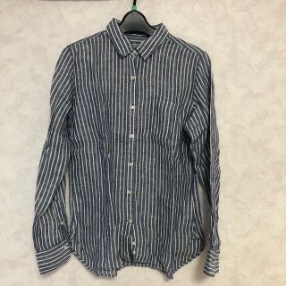 ユニクロ(UNIQLO)のユニクロ　リネン100  シャツM(シャツ/ブラウス(長袖/七分))