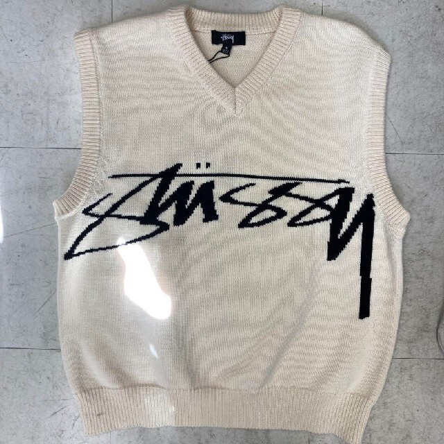 stussy sweater vest ニットベスト Mサイズ 交換無料！ www.gold-and