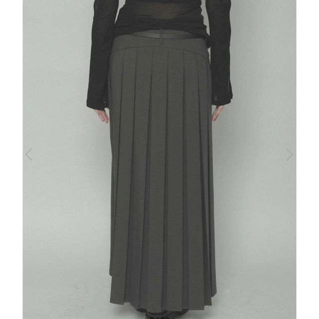 melt the lady back pleats w belt skirt 【お買得】 4800円引き