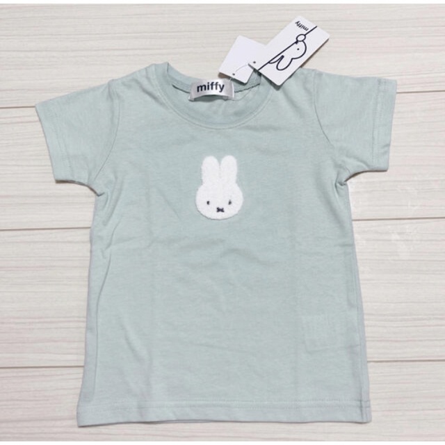 新品未使用＊ミッフィー  100 ミント　miffy キッズ/ベビー/マタニティのキッズ服女の子用(90cm~)(Tシャツ/カットソー)の商品写真