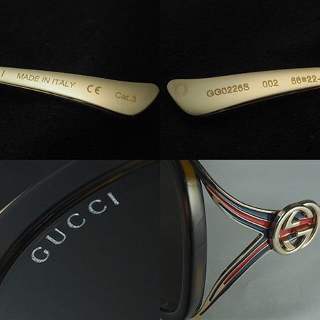 Gucci(グッチ)のグッチ GUCCI GGロゴ ウェブライン サングラス GG0226S レディースのファッション小物(サングラス/メガネ)の商品写真