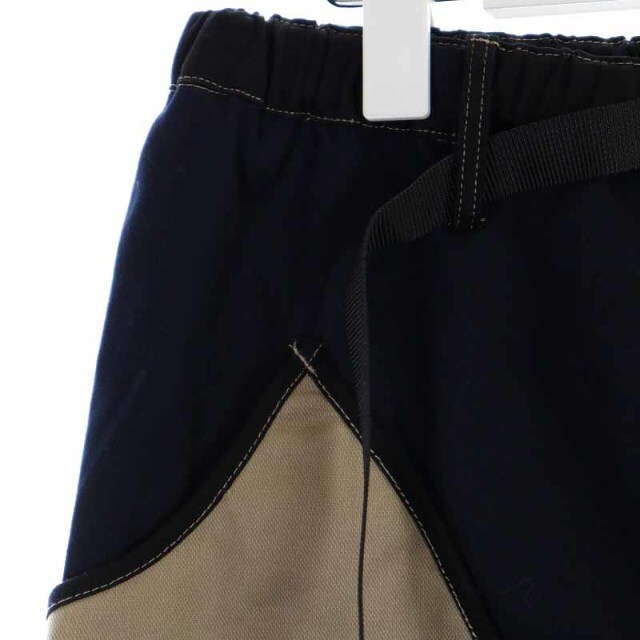 gymmaster ストレッチ変形ツイルドロップポケットパンツ L ベージュの