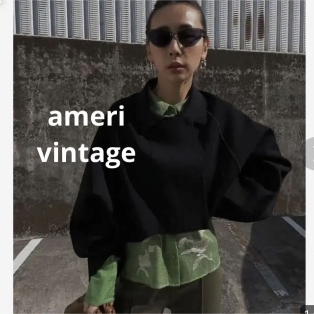 Ameri VINTAGE(アメリヴィンテージ)の新品未使用Ameri VintageJACKET LIKE SHORT KNIT レディースのジャケット/アウター(テーラードジャケット)の商品写真