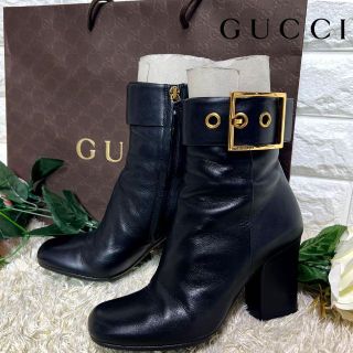 美品☆ GUCCI グッチ ショートブーツ-