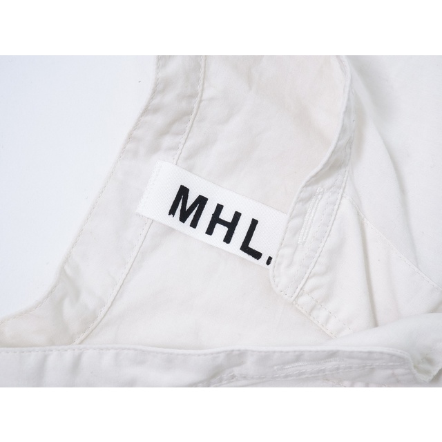 2022SS MHL. エムエイチエル マーガレットハウエル GARMENT DYE BASIC POPLIN  3/カーキ 長袖シャツ【2400013389617】