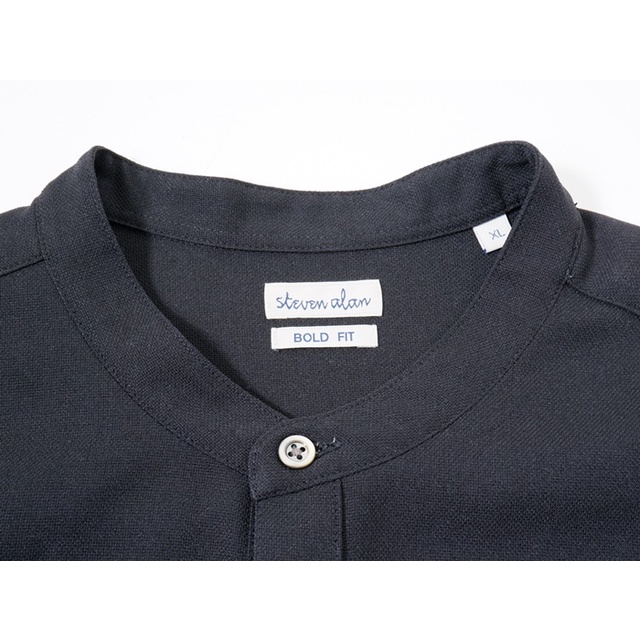 スティーブンアランSTEVEN ALAN PE/MELANGE BOX BAND COLLAR SHIRT-BOLD/シャツ【XL】【MSHA71008】 2