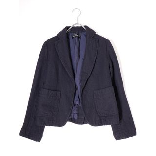 コムデギャルソン(COMME des GARCONS)のtricot COMME des GARCONSトリココムデギャルソン 製品染めウール縮絨 羽織りテーラードジャケット【M】【LJKA71102】(その他)