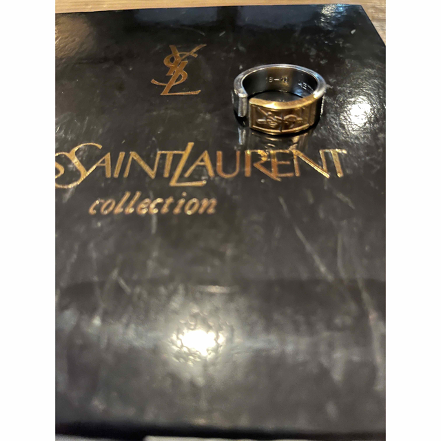 イヴサンローラン Yves Saint Laurent スプーンリング色シルバーゴールド