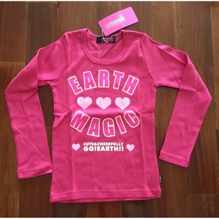 アースマジック(EARTHMAGIC)の★Earth Magic アースマジック　ピンク長袖Tシャツ　新品(Tシャツ/カットソー)