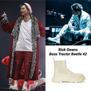 登坂広臣着用 rickowens(リックオウエンス) BOZO トラクターブーツ