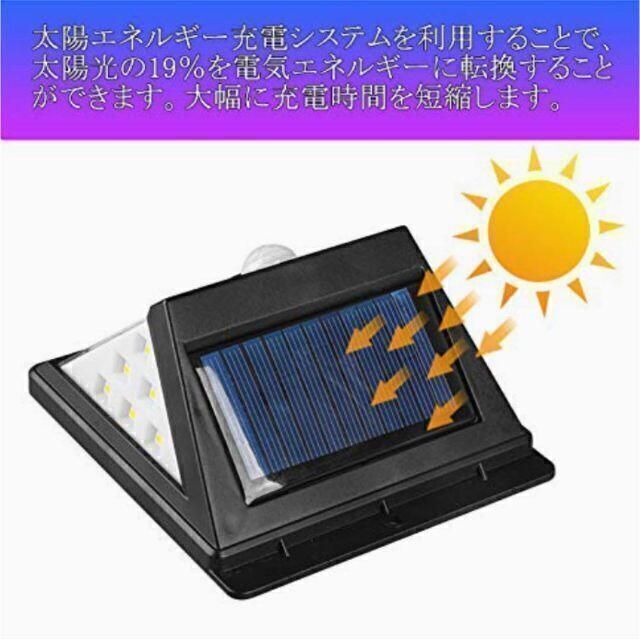 【取付簡単 配線不要 IP65防水 三種類】 ソーラーライト センサーライト インテリア/住まい/日用品のライト/照明/LED(その他)の商品写真