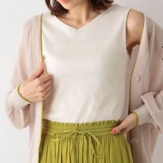 グローバルワーク(GLOBAL WORK)の【美品】GLOBAL WORK　Beautee2wayタンク　ホワイト　M(タンクトップ)