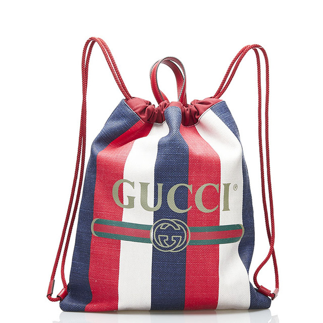 贅沢屋の ドローストリング グッチ - Gucci ロゴ 【222-92539】 GUCCI