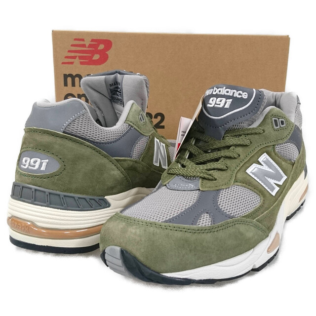 New Balance(ニューバランス)のNEW BALANCE ニューバランス 品番 M991GGT シューズ スニーカー カーキ グリーン系 サイズUS9D=27cm 正規品 / 30494 メンズの靴/シューズ(スニーカー)の商品写真