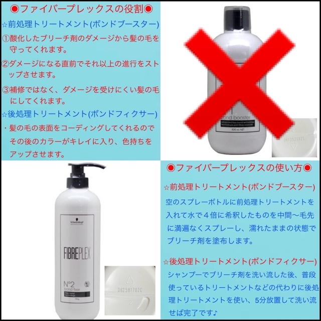 Schwarzkopf PROFESSIONAL(シュワルツコフプロフェッショナル)の【FIBREPLEXブリーチ×１セット】【後処理TR（10g）】 コスメ/美容のヘアケア/スタイリング(ブリーチ剤)の商品写真