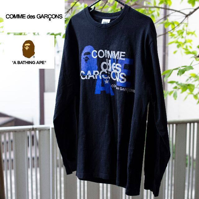 BAPY BY A BATHING APE(ベイピーバイアベイシングエイプ)のBAPE COMME des GARCONS L/S TEE メンズのトップス(Tシャツ/カットソー(七分/長袖))の商品写真