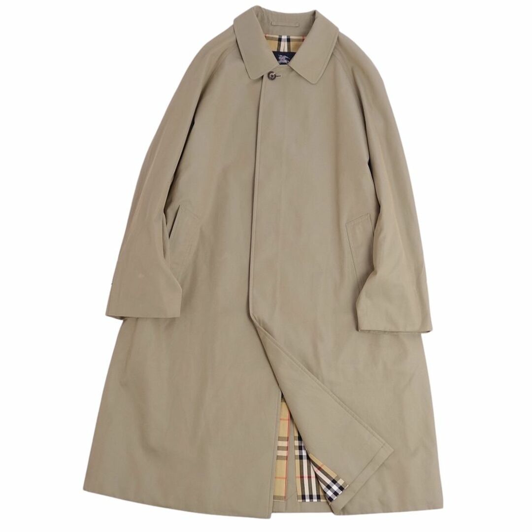 BURBERRY(バーバリー)の美品 バーバリー ロンドン BURBERRY LONDON コート ステンカラーコート バルマカーンコート コットン100％ アウター メンズ 92-170-5(M相当) カーキ メンズのジャケット/アウター(ステンカラーコート)の商品写真