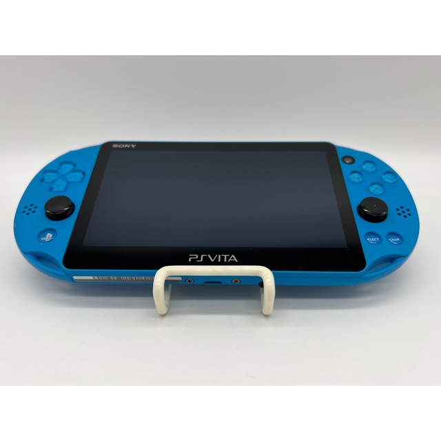 PlayStation Vita(プレイステーションヴィータ)の【液晶美品・完品】PS Vita PCH-2000 アクアブルー 本体 SONY エンタメ/ホビーのゲームソフト/ゲーム機本体(携帯用ゲーム機本体)の商品写真