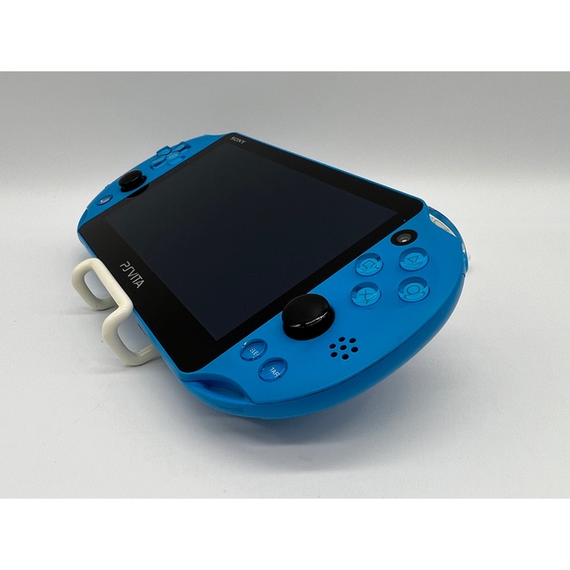 PlayStation Vita(プレイステーションヴィータ)の【液晶美品・完品】PS Vita PCH-2000 アクアブルー 本体 SONY エンタメ/ホビーのゲームソフト/ゲーム機本体(携帯用ゲーム機本体)の商品写真