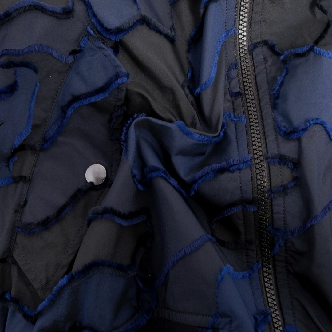 極美品 クリスチャンディオール Christian Dior ジャケット 20AW ブルゾン カモフラージュ ジップアップ アウター レディース イタリア製 F34 GB6 USA2(S相当) ブラック/ネイビー