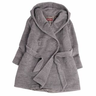 マックスマーラ(Max Mara)の極美品 マックスマーラ Max Mara STUDIO コート フード付き ベルト付き アルパカ ウール アウター レディース JI40 USA6 FB38 GB8(M相当) グレー(その他)