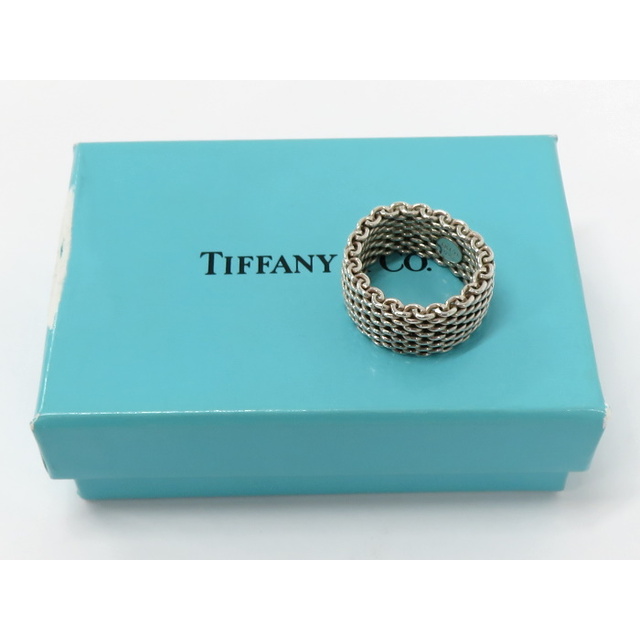 Tiffany & Co.(ティファニー)のTIFFANY&Co. メッシュリング 指輪 SV925 シルバー 約12号 レディースのアクセサリー(リング(指輪))の商品写真