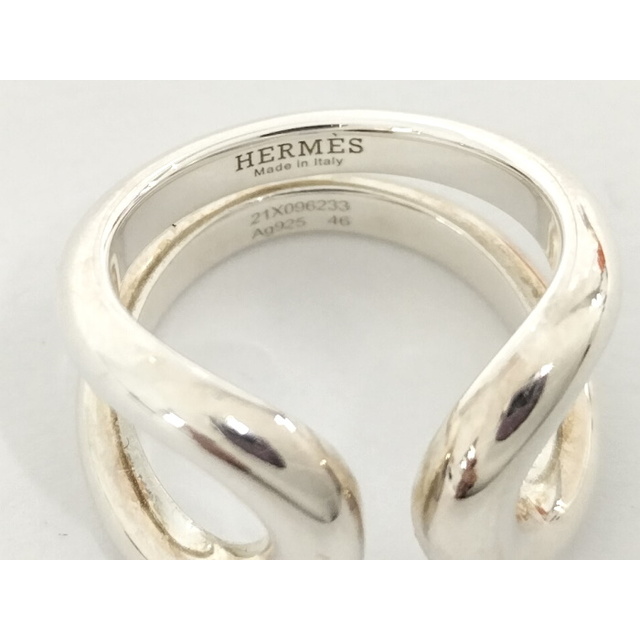 Hermes(エルメス)のHERMES リマ リング SV925 シルバー 表記サイズ46 レディースのアクセサリー(リング(指輪))の商品写真