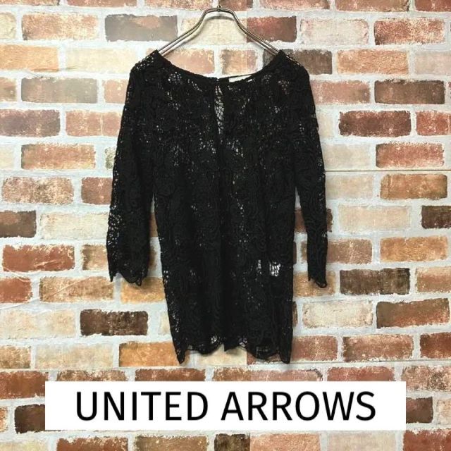 UNITED ARROWS(ユナイテッドアローズ)の【UNITED ARROWS】花柄総レースコットンTシャツ レディースのトップス(Tシャツ(長袖/七分))の商品写真