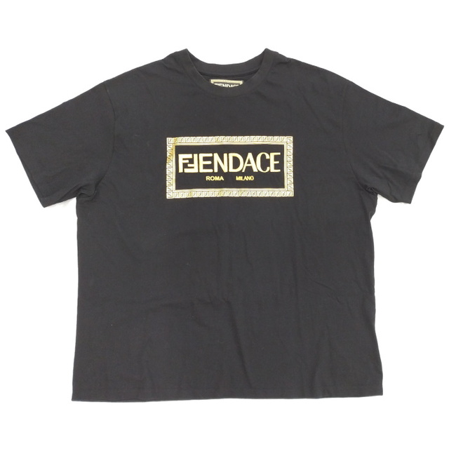 FENDACE 半袖 ロゴTシャツ メデューサ コットン ブラック 2XL