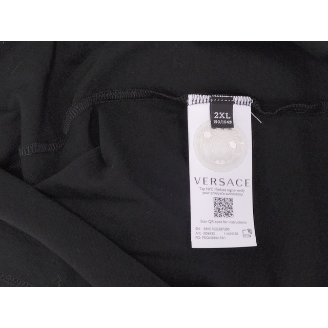 FENDACE 半袖 ロゴTシャツ メデューサ コットン ブラック 2XL | www