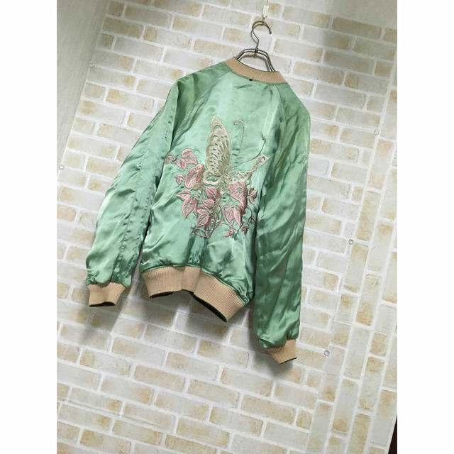 限定販売】 希少 H.RANCH MARKET ベロアリバーシブルスカジャン