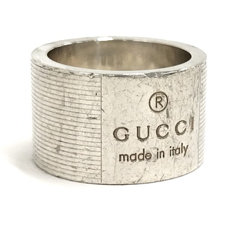グッチ(Gucci)のGUCCI リング 指輪 アクセサリーロゴ SV925 シルバー 表記サイズ 9(リング(指輪))