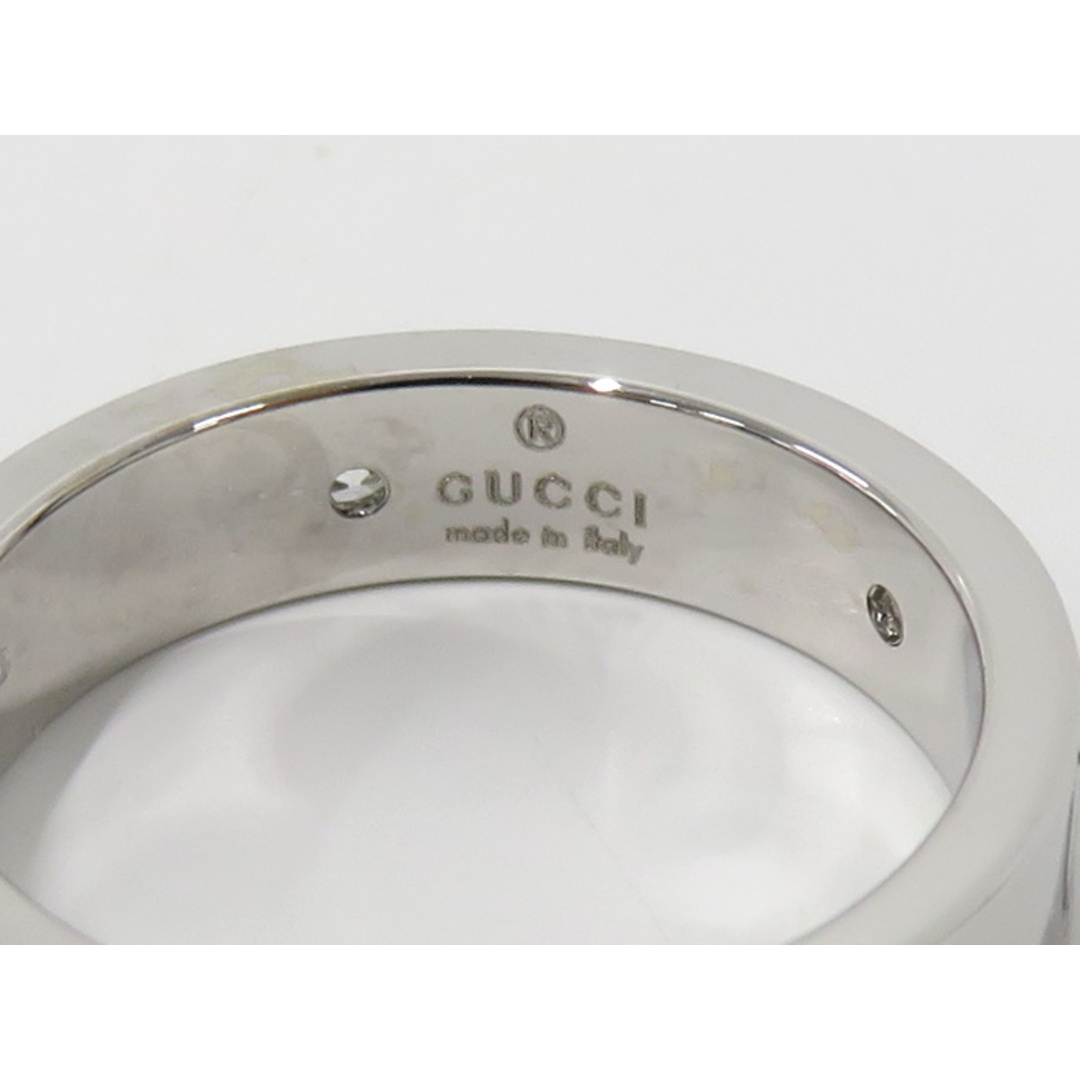 Gucci(グッチ)のGUCCI アイコンリング 指輪 750WG K18WG ホワイトゴールド レディースのアクセサリー(リング(指輪))の商品写真