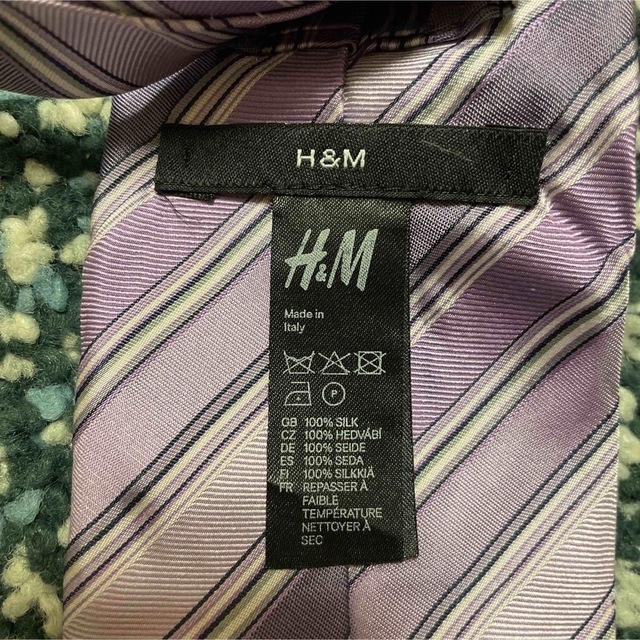 H&M(エイチアンドエム)のH&M メンズ ネクタイ シルク100% エイチアンドエム メンズのファッション小物(ネクタイ)の商品写真