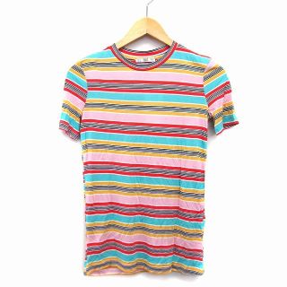 ザラ(ZARA)のザラ ZARA タグ付き Tシャツ カットソー チュニック ボーダー 柄 半袖(Tシャツ(半袖/袖なし))