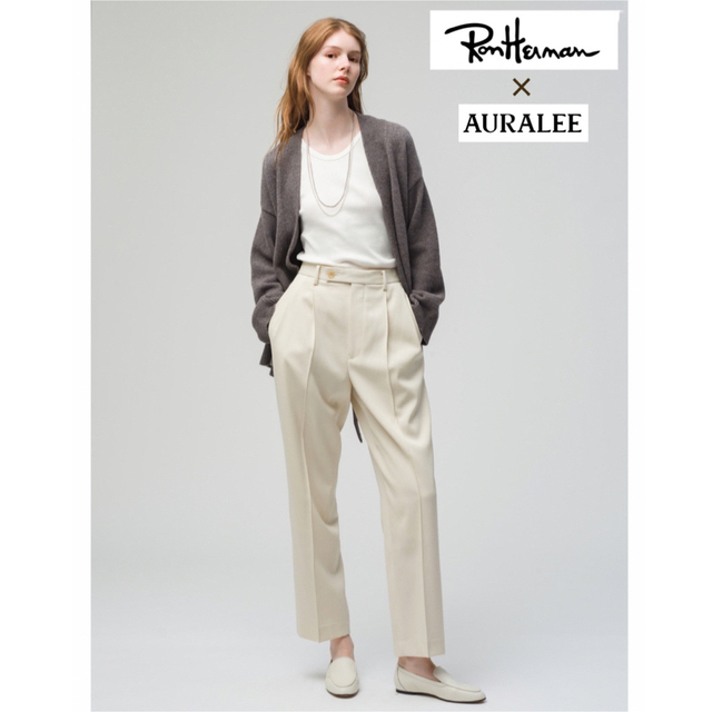 一部予約販売中 AURALEE × ロンハーマン LIGHT WOOL MAX SLACKS www