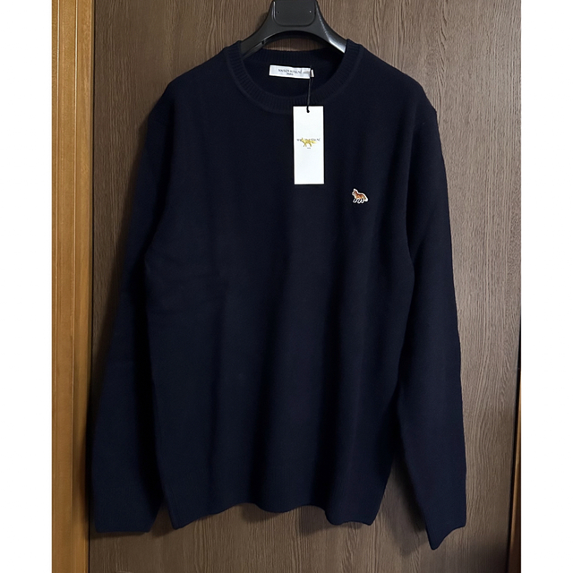 濃紺XXL新品 MAISON KITSUNE フォックス ニット セーター