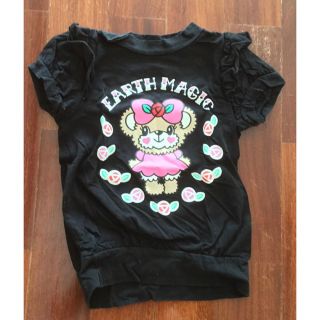 アースマジック(EARTHMAGIC)の★アースマジック　黒Tシャツ　120(Tシャツ/カットソー)