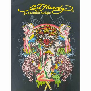 エドハーディー(Ed Hardy)のエドハーディ　クルーネック半袖Tシャツ ラインストーンタイガー(Tシャツ/カットソー(半袖/袖なし))