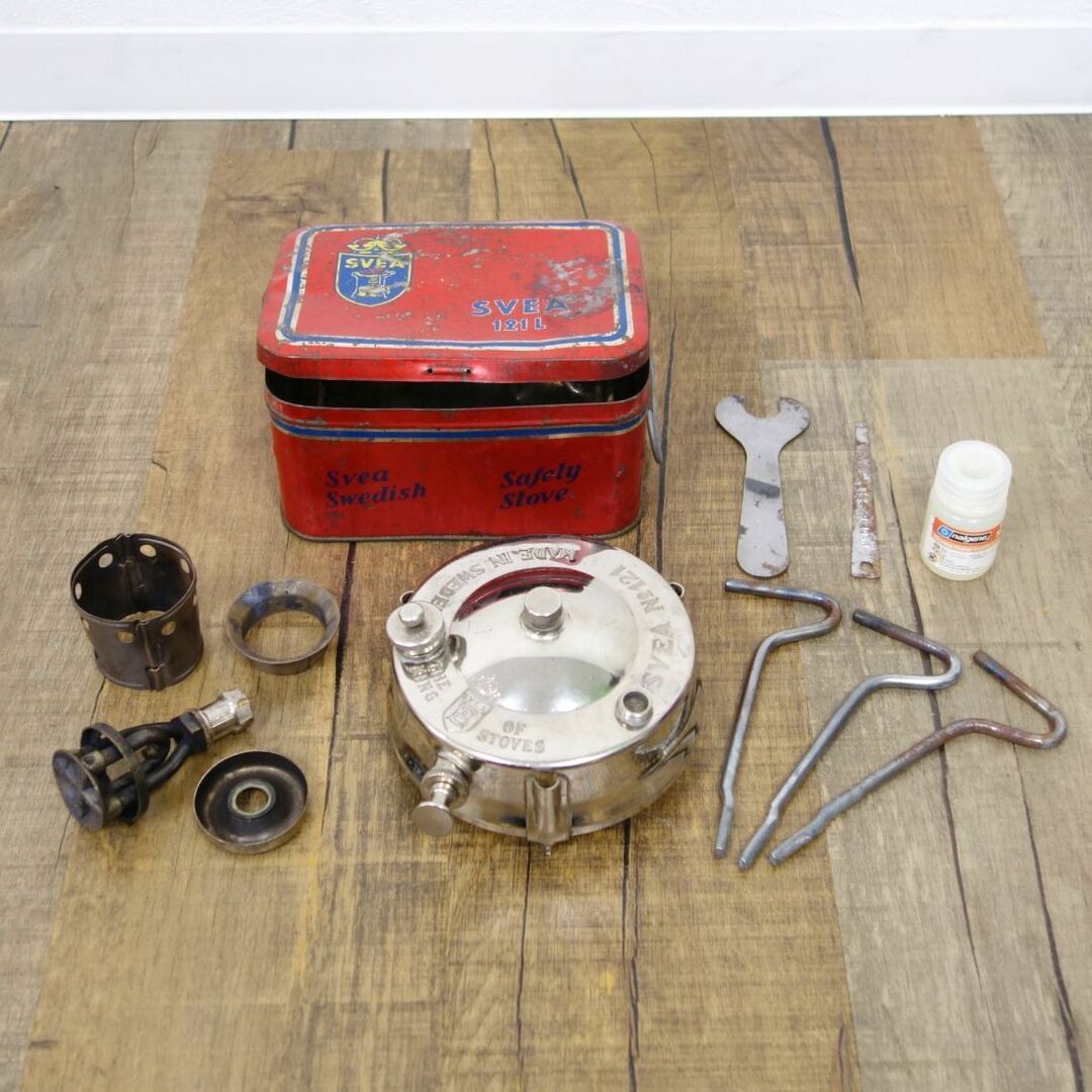 スベア SVEA 121 THE KING OF STOVES メッキ仕様 ケース付き スベア SVEA 121 THE KING OF STOVES メッキ仕様 ケース付き