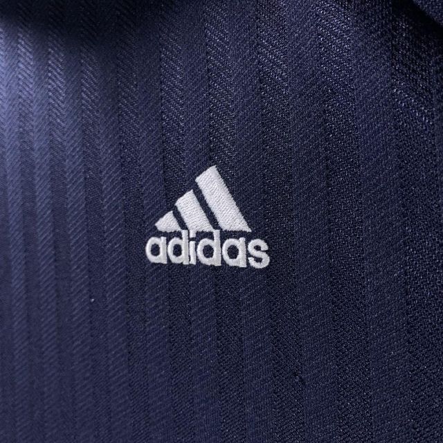 adidas(アディダス)の00s 古着 adidas トラックジャケット 刺繍ロゴ ネイビー オレンジ メンズのトップス(ジャージ)の商品写真